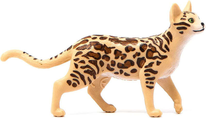 Schleich figure Domaće životinje - Bengalska mačka 13918 - detalj