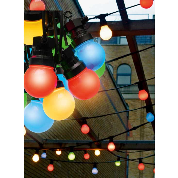 Dekorativne lampice u obliku kugli 30LED Multikolor LPL30/M - detalj