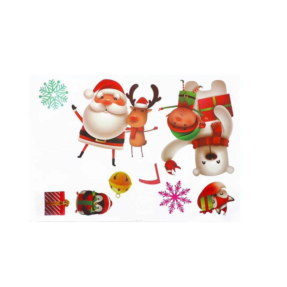 Novogodišnja i božićna dekoracija - Nalepnice stikeri Jelka 2 komada - detalj