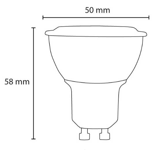 GU10 LED Sijalica LSP-FS-GU10-5 Toplo Bela - detalj