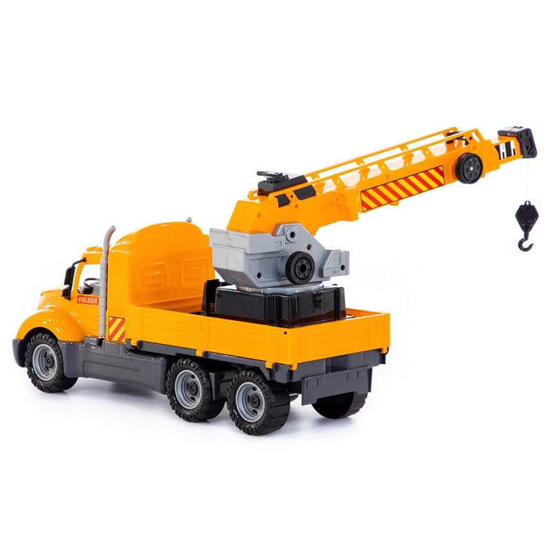 Veliki kamion sa kranom za podizanje tereta Polesie 55613 - detalj