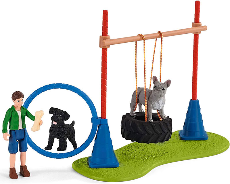 Schleich figurice Domaće životinje - Agiliti trening pasa 42536 - detalj