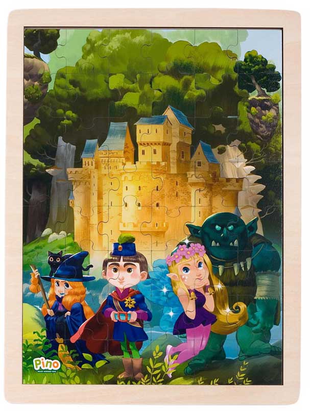 BITKA ZA BAJKE Uroša Petrovića Drvena Slagalica Zamak  - detalj