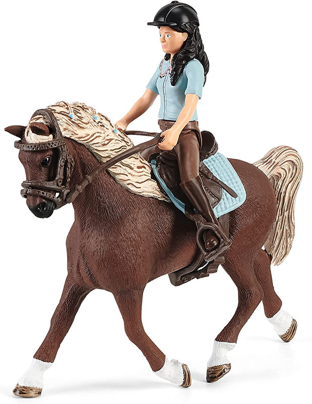 Schleich figurice Domaće životinje - Konji - Kupanje konja sa Emili i Lunom 42438 - detalj