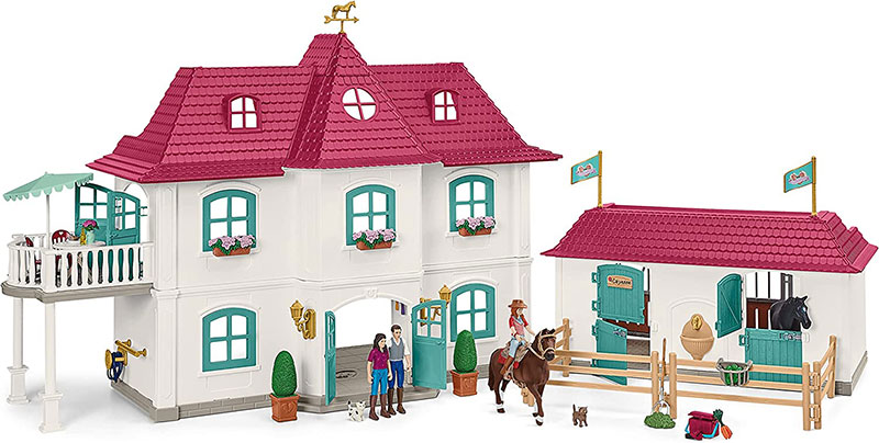 Schleich figurice Konji -  Seoska kuća i staja za konje 42551 - detalj