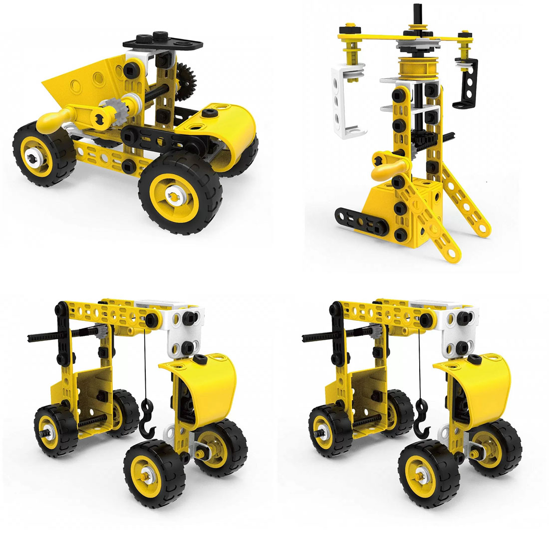 Sastavi Rastavi Set Građevinskih Mašina 8u1 - detalj