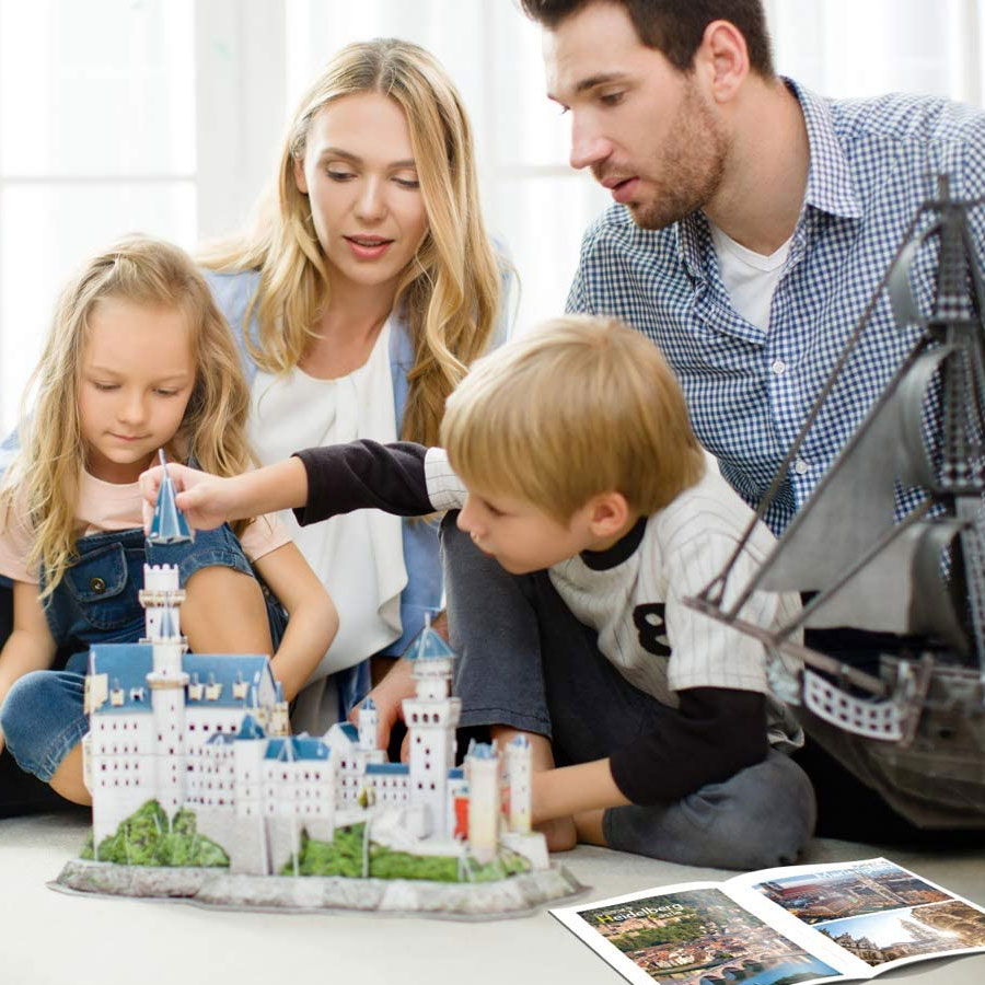 CubicFun National Geographic 3D Puzzle Neuschwanstein dvorac - detalj