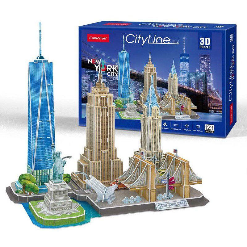 CubicFun 3D Puzzle City Line New York City MC255h - detalj