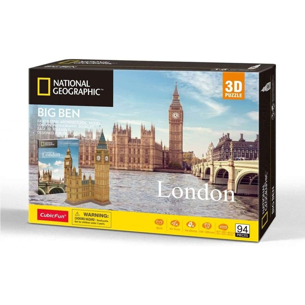CubicFun National Geographic 3D Puzzle Big Ben - detalj