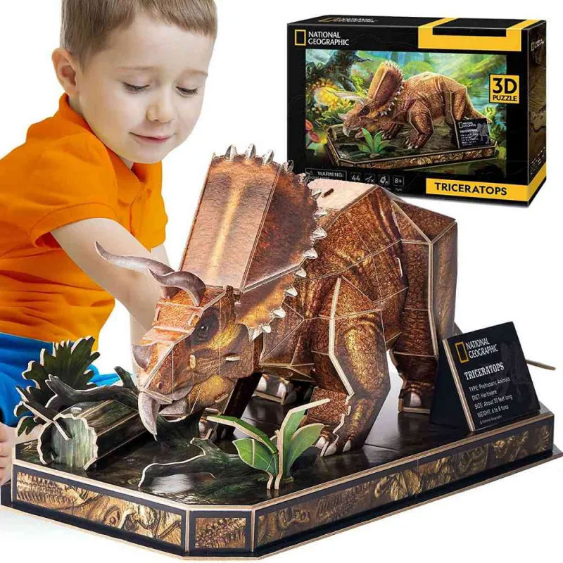 CubicFun National Geographic 3D Puzzle Triceratops DS1052h - detalj