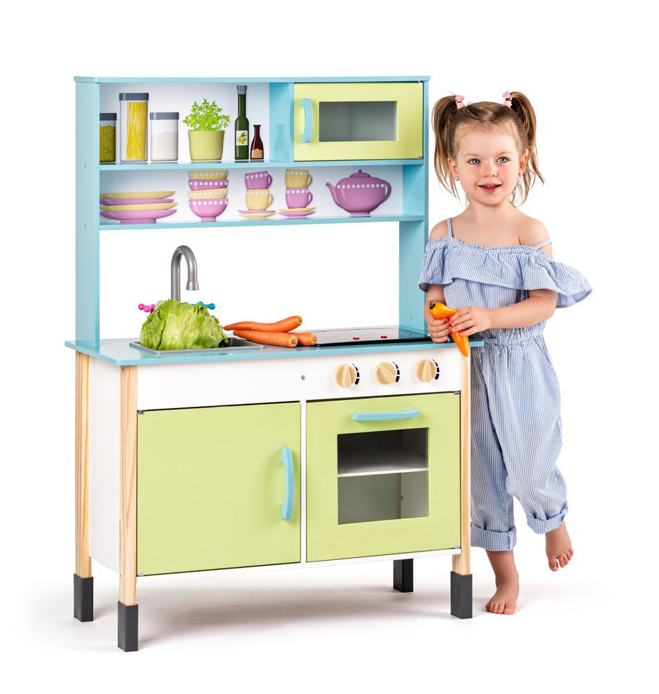 WOODY Drvena kuhinjica sa svetlosnim efektima Barbara 90191 - detalj