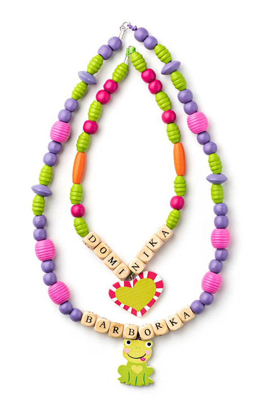 WOODY Kreativna igračka Drvene perlice sa slovima 90211 - detalj