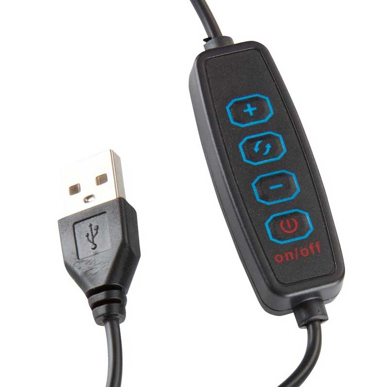 Stona LED Ring lampa 5W USB - detalj