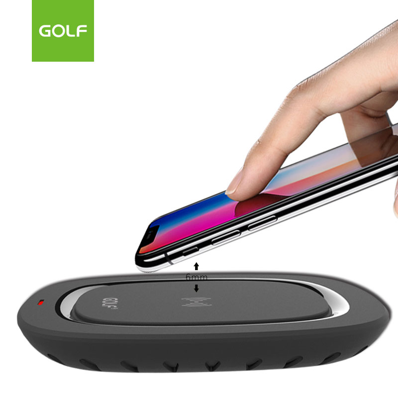 Golf WQ5 PRO brzi bežični punjač 10W u crnoj boji - detalj