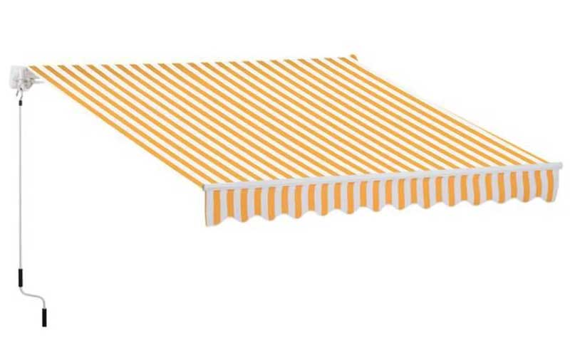 Tenda za montažu na zid ili plafon Žuto Bela 3x2m - detalj