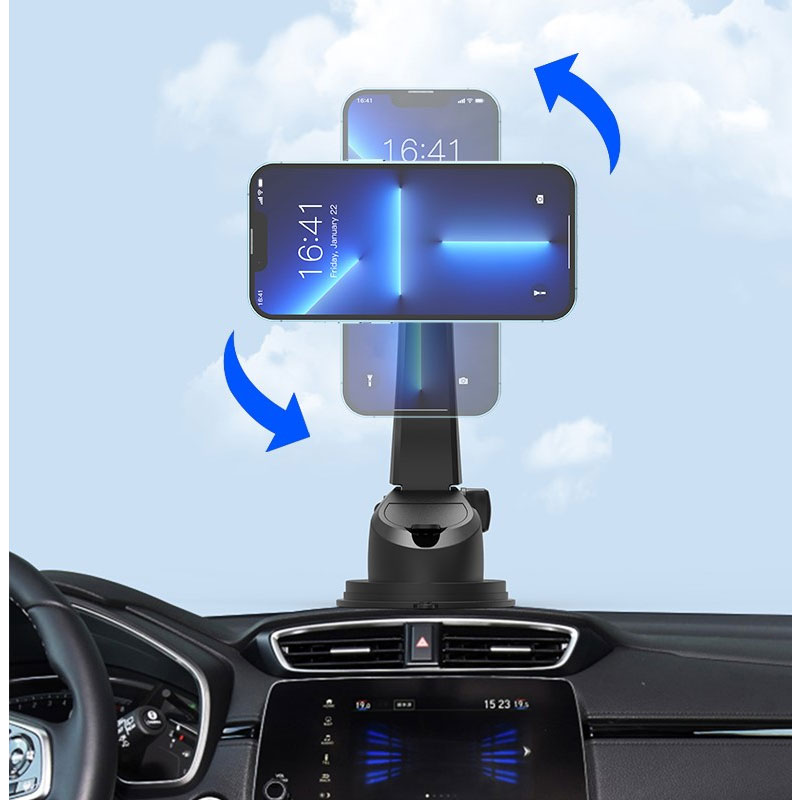 Magnetni auto držač mobilnog uređaja Golf CH16 crni - detalj