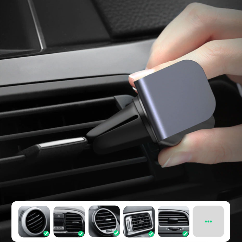 Držač za mobilni za ventilacioni otvor Ugreen LP120 Metal Black - detalj