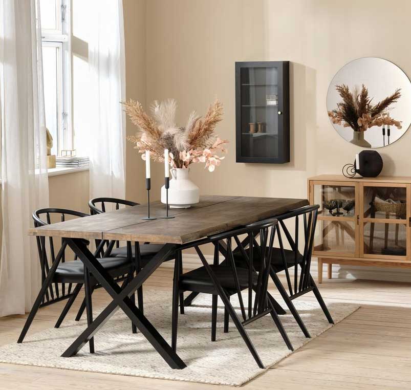 Zidni ormarić sa policama 40x80x15 Crni - detalj