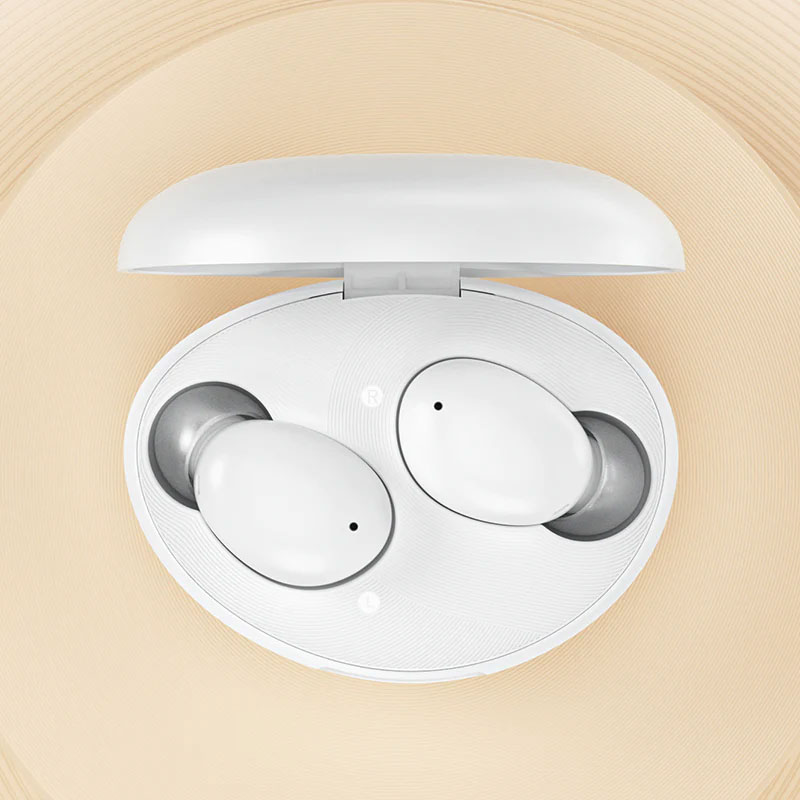 QCY T16 White True Wireless Earbuds - detalj