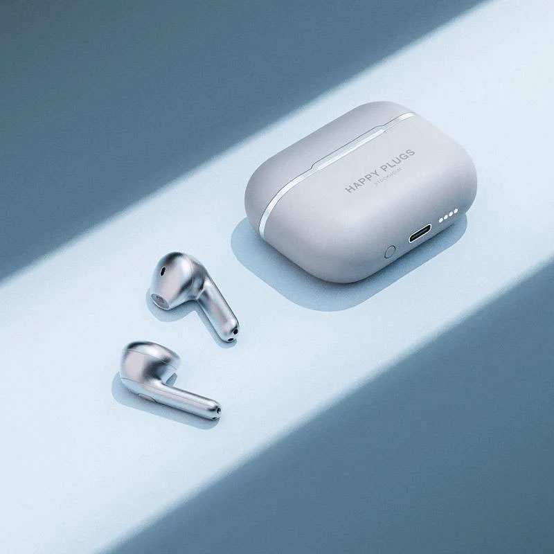 Bluetooth slušalice Happy Plugs Hope Silver - detalj