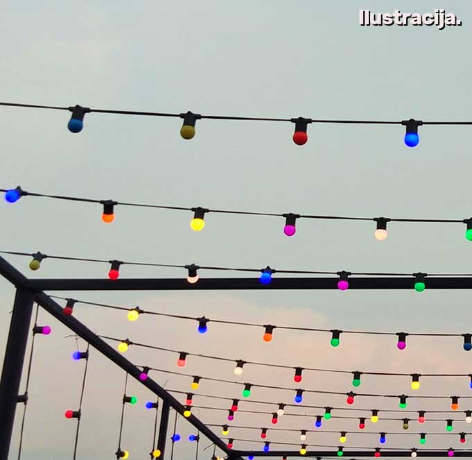 Pet LED sijalica Plava 2W E27 - detalj