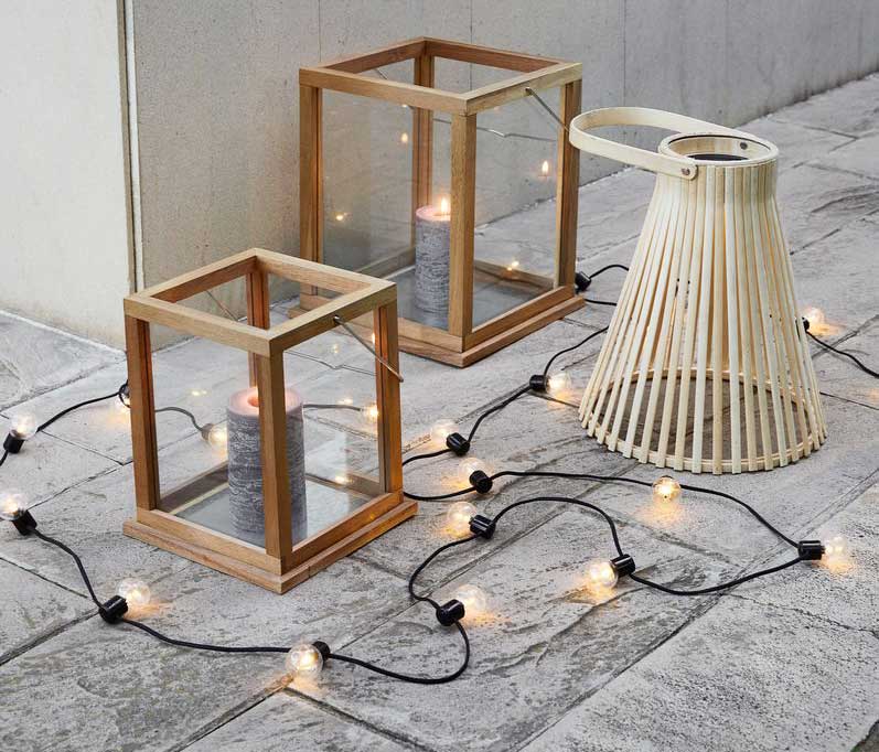 Sijalice Za Dvorište LED Viseći Niz od 20 sijalica - detalj