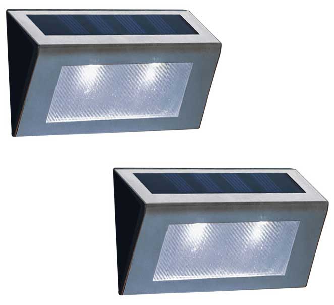 Dve zidne solarne lampe ML-WS108 - detalj
