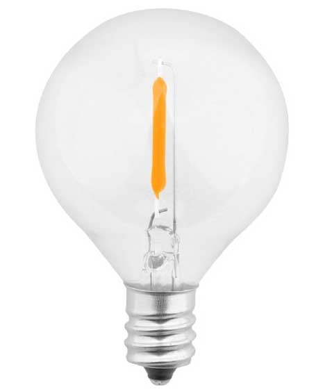 Šest LED sijalica Toplo bele 3V 0.5W E12 - detalj