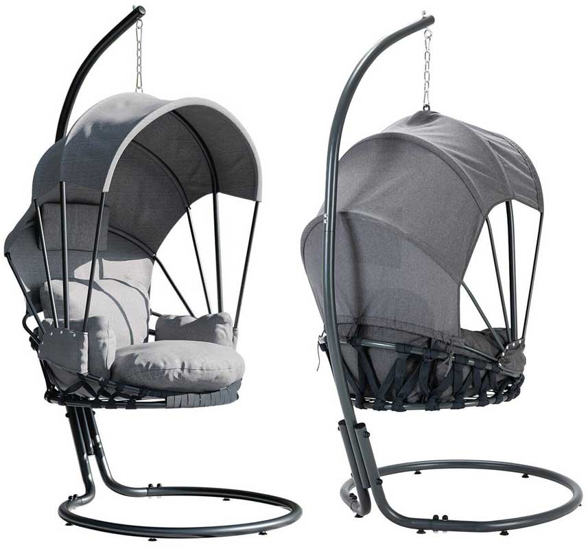 Viseća ljuljaška Aruba Grey - detalj