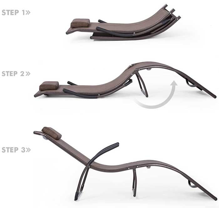 Sklopiva ležaljka Vista BR - detalj