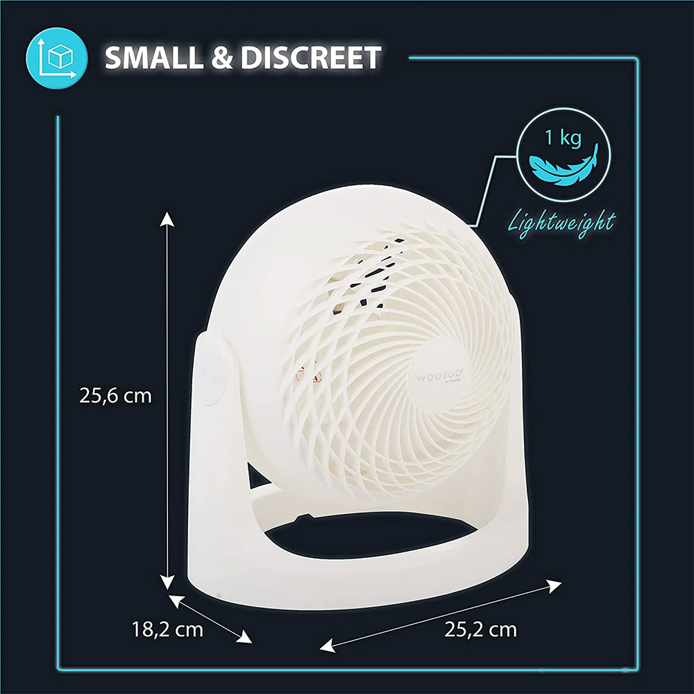 Stoni ventilator Woozoo PCF-HE15 beli - detalj