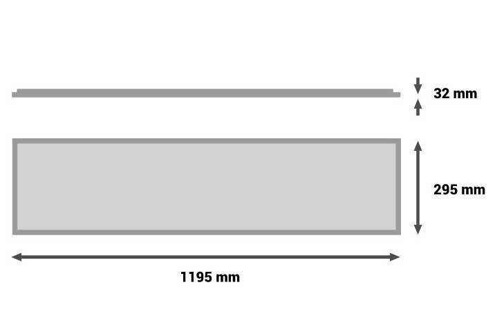 LED panel 44.4W dnevno svetlo LP30120B-48/W - detalj
