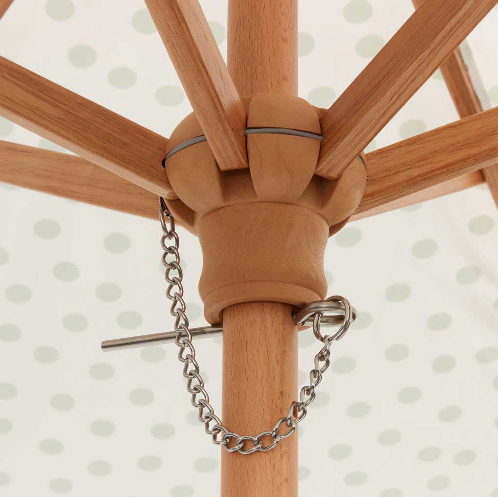 Suncobran 200 cm Sa Resama - Drvo i PE Bjerg - detalj