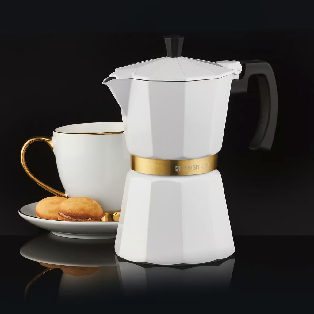 Ambition Royal White džezva za espresso 300 ml (6 šoljica) 32723 - detalj