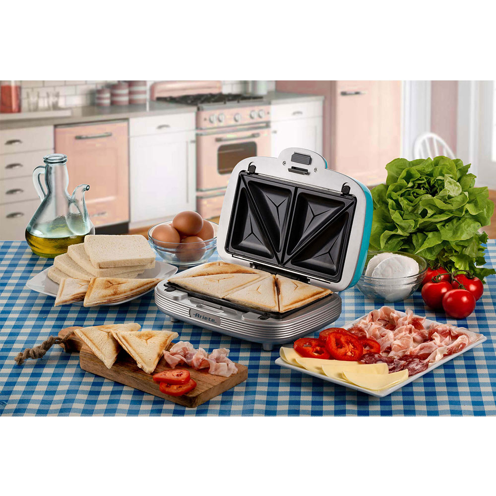 Višenamenski aparat za mafine, krofnice i sendviče Ariete Party Time 1972 plavi - detalj