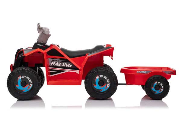 Dečije vozilo na akumulator sa prikolicom ATV Red - detalj