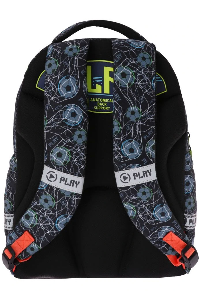 Maxx anatomski školski ranac Football black - detalj
