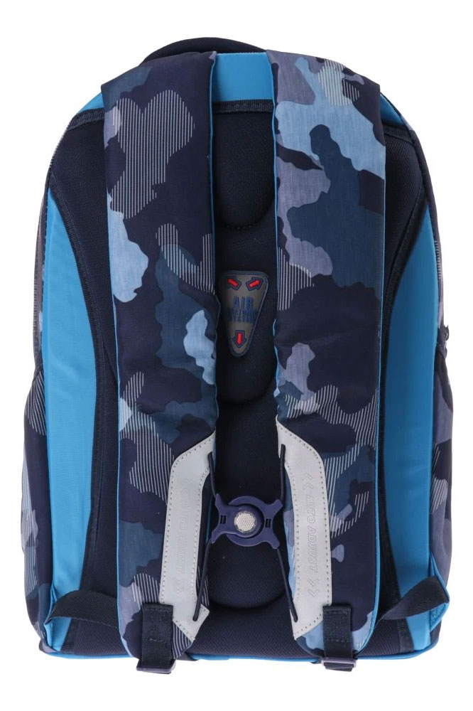 Ergonomski školski ranac Military blue - detalj