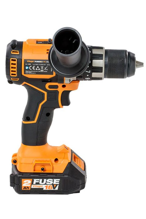 Akumulatorska udarna bušilica Villager Fuse VPL 8120 sa poklon baterijom i punjačem - detalj