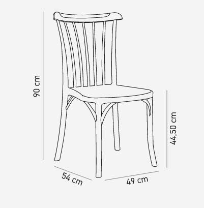 Baštenska stolica Tilia Gozo Braon - detalj