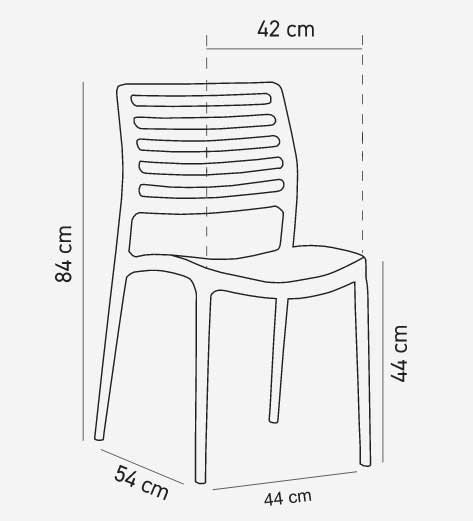 Baštenska stolica Tilia Louise Beige - detalj