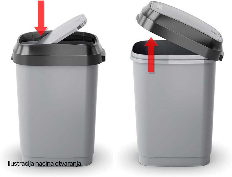 Kanta za smeće 25L Kis Dual Swing M Black - detalj