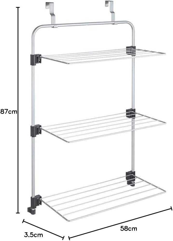 Sušač Za Veš Koji Se Kači Na Vrata Metaltex Gale Italija - detalj