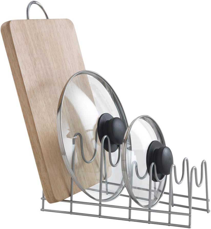 Polica Organizator Za Poklopce, Tanjire, Daske Za Seckanje Metaltex Italija - detalj