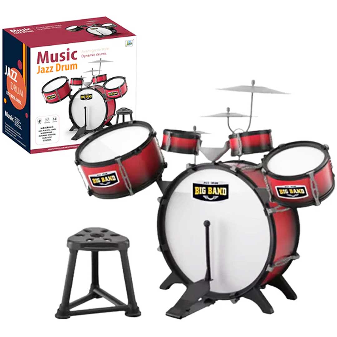 Dečiji Bubnjevi Jazz Drum Bubnjevi Za Decu Big Band Red - detalj