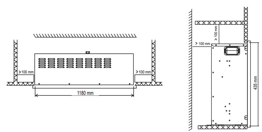 Električni ugradni multikolor kamin 2kW FKKI06 - detalj