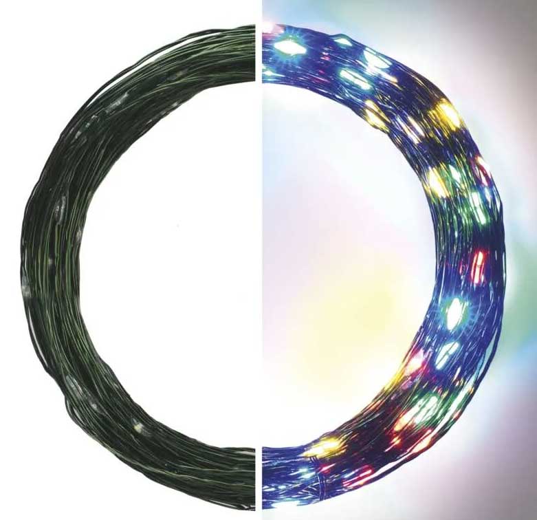 LED lampice za spoljnu upotrebu Multicolor 150LED 15m Emos D3AM03 - detalj