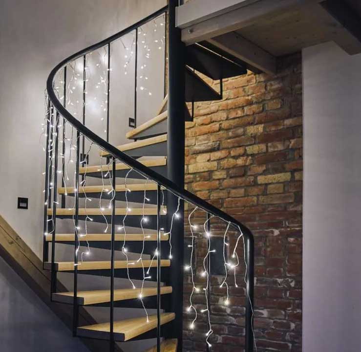 Dekorativne lampice Zavesa Sa daljinskim upravljačem 0.7x5m 300 LED Emos D4CC02 - detalj