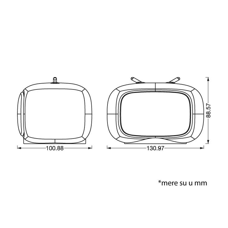 Višebojno noćno svetlo sa punjivom baterijom Ledvance TV - detalj