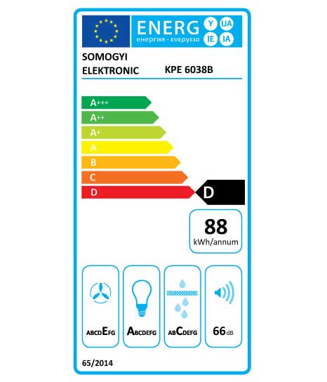 Home Kuhinjski aspirator sa dva motora i ugljenim filterima Hurricane Black - detalj